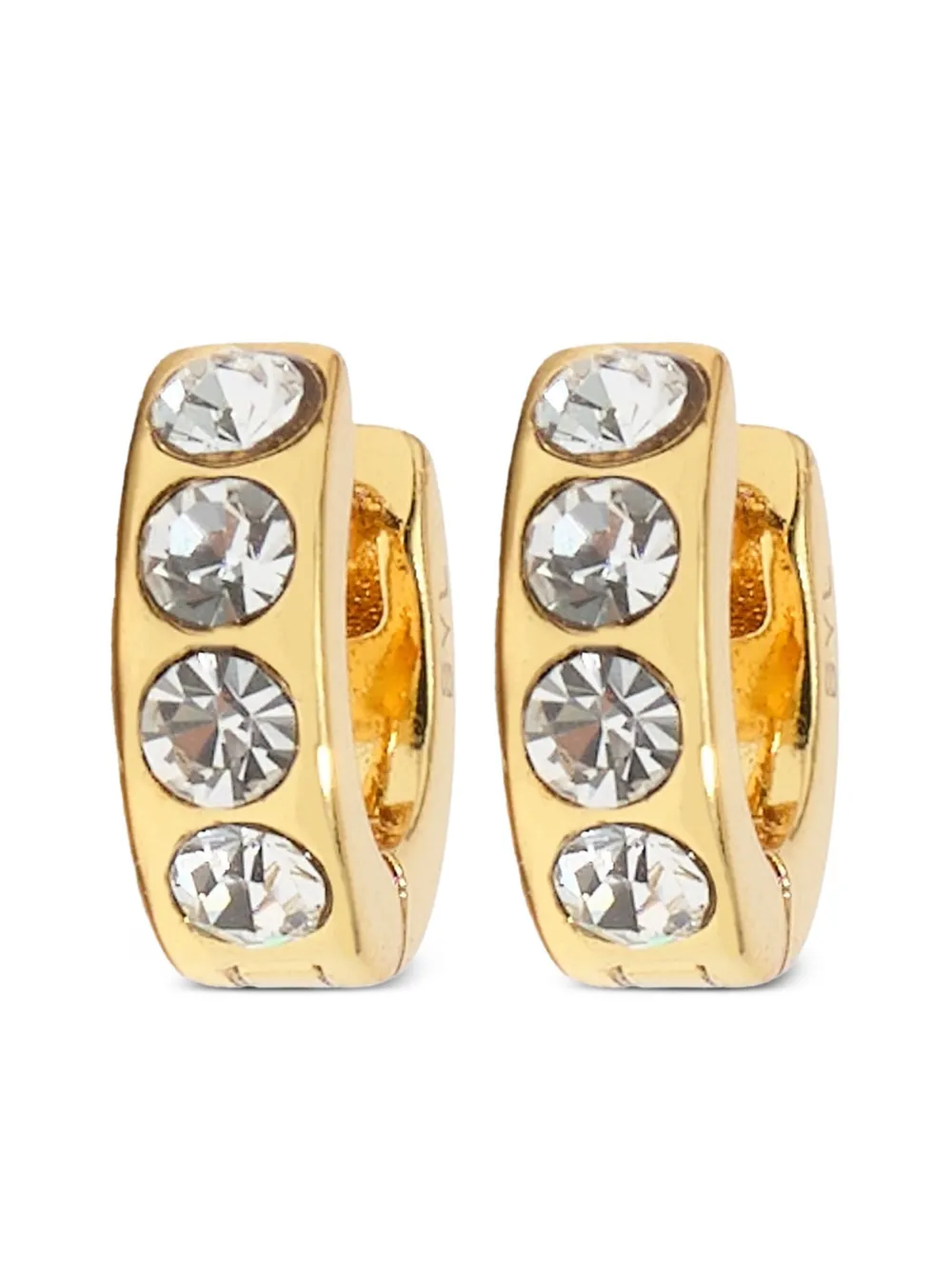 Bimba y Lola arracadas con detalles de cristal | dorado | Image 1