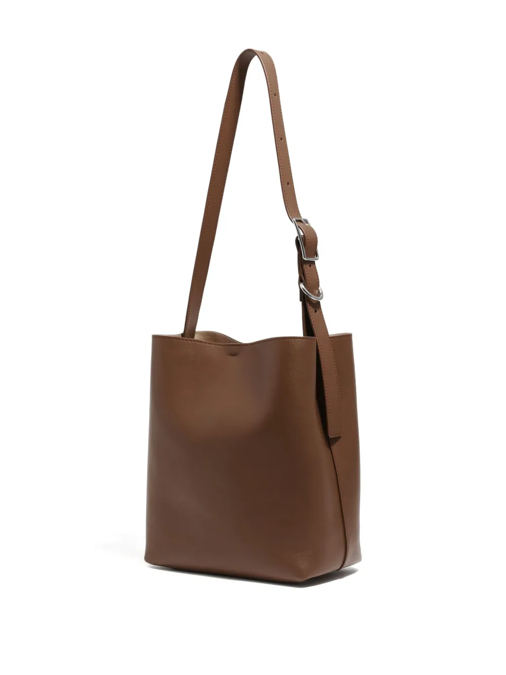 Bimba Y Lola Medium Carlino Leather Shoulder Bag In Brown