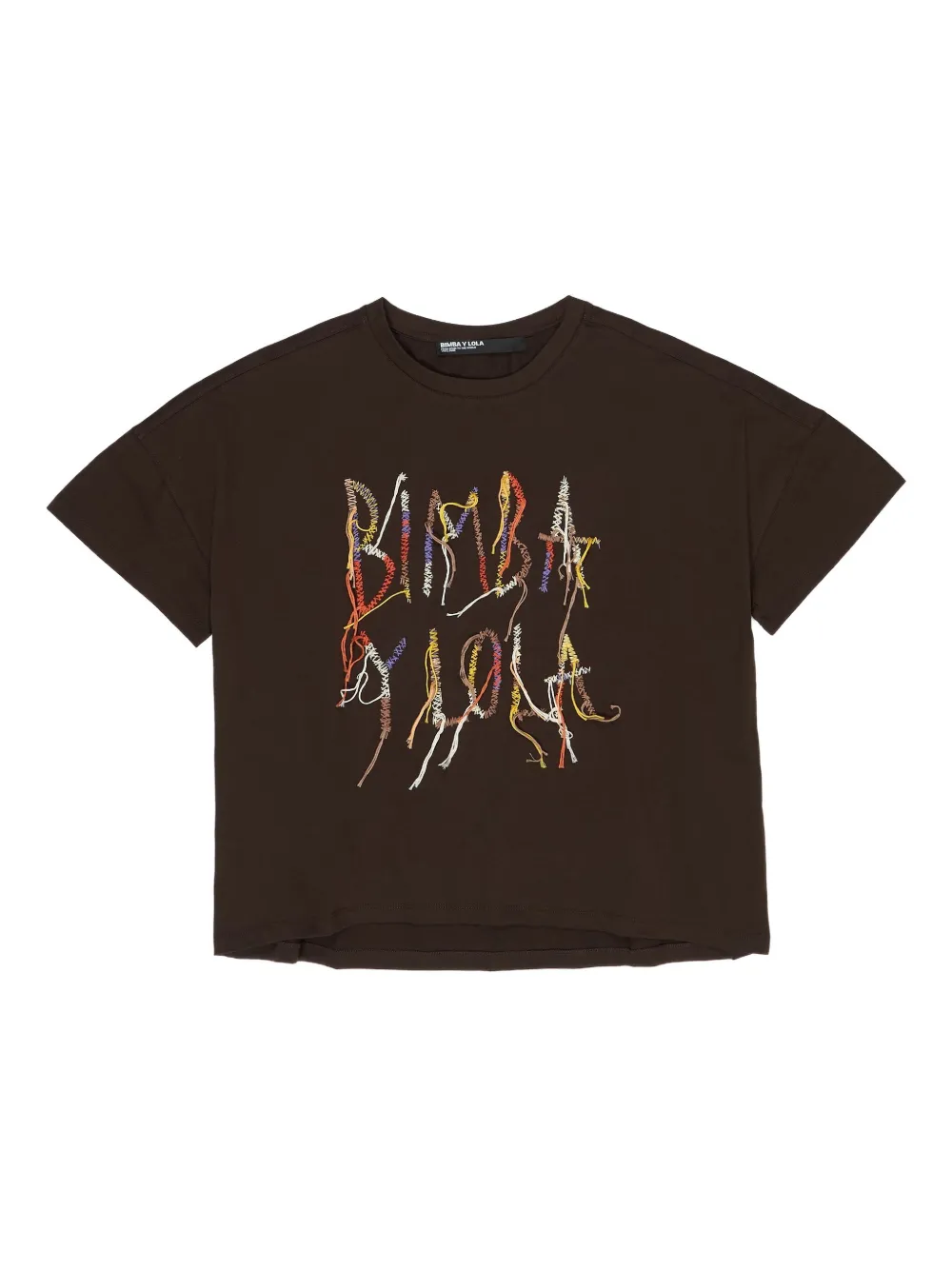 Bimba y Lola ロゴ Tシャツ - ブラウン Bimba y Lola ロゴ Tシャツ - ブラウン