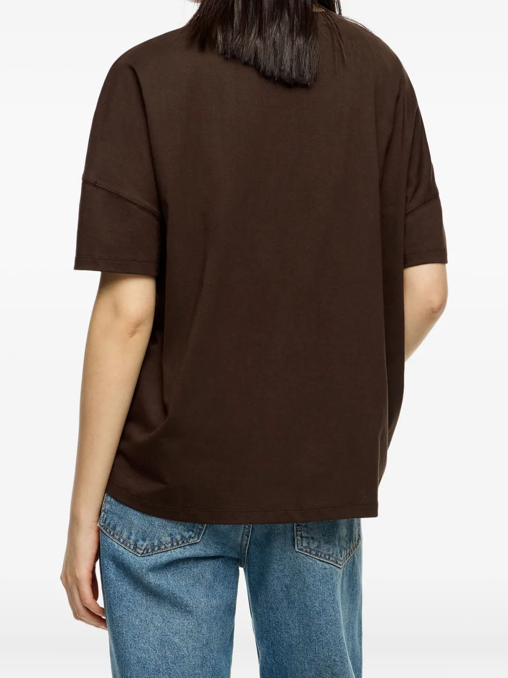 Bimba y Lola T-shirt met geborduurd logo Bruin
