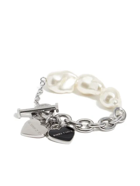Bimba y Lola heart-charm chain bracelet