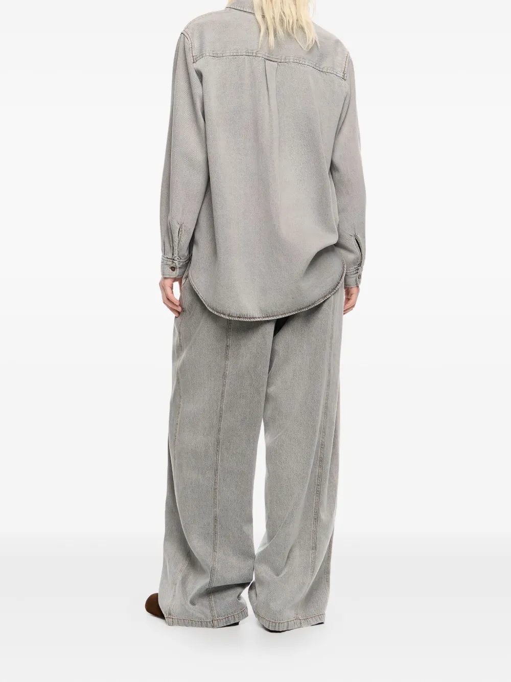 Bimba y Lola Jeans met elastische taille Grijs