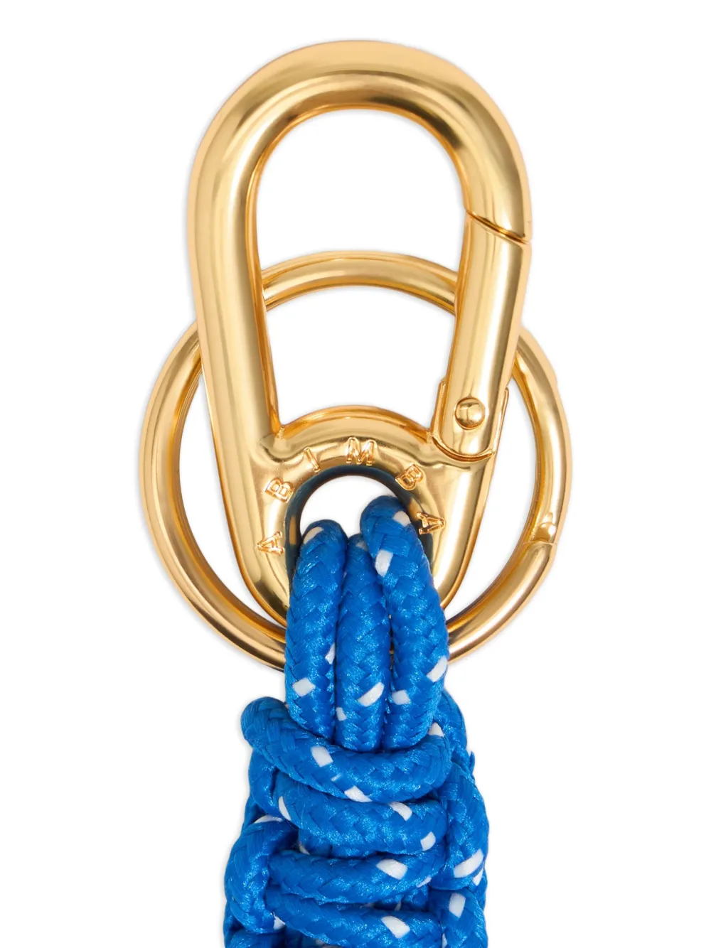 Bimba Y Lola Heart-charm Rope Keyring In Blue