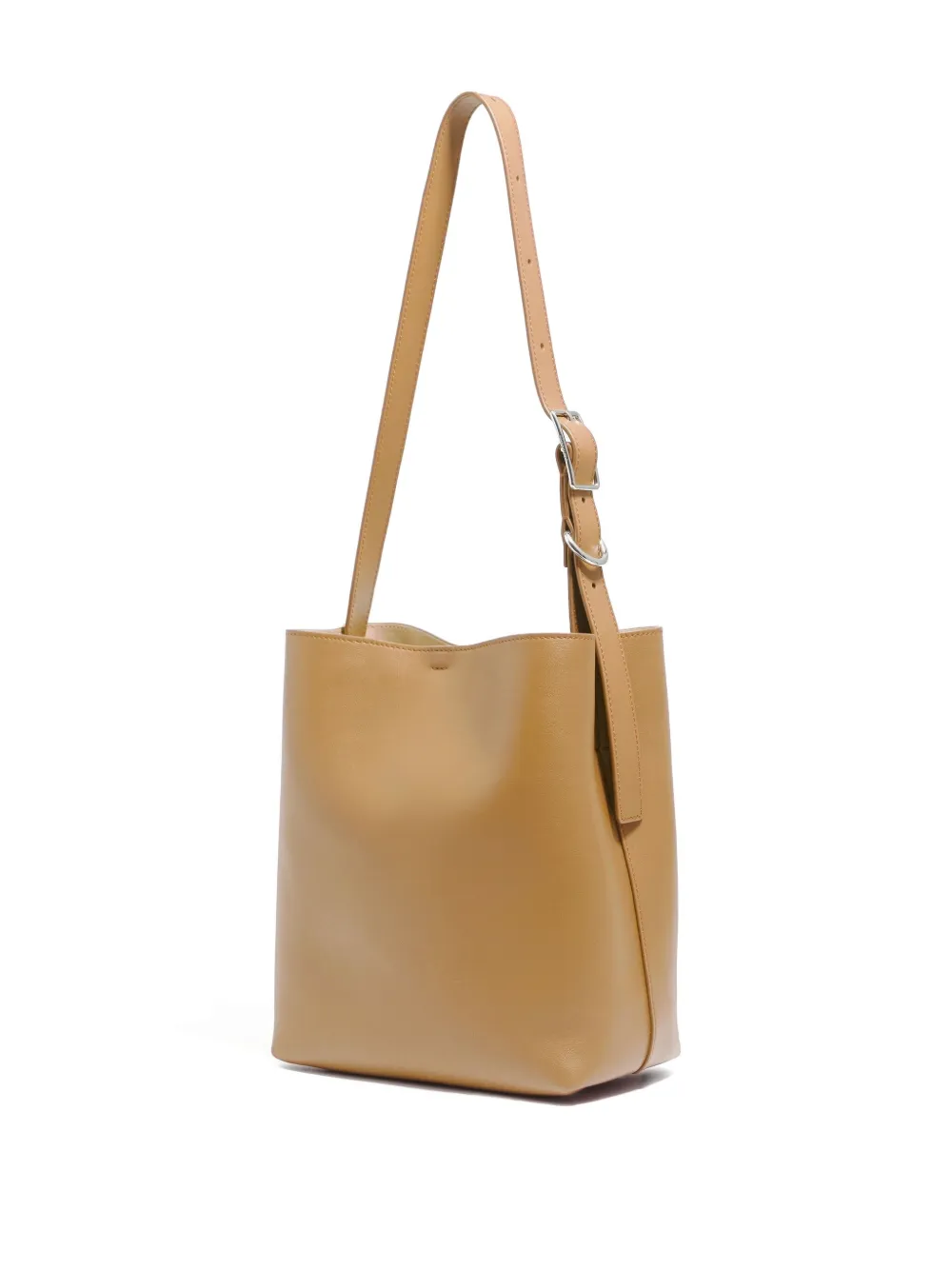 Bimba Y Lola Medium Carlino Leather Shoulder Bag In Neutral