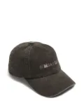 Bimba y Lola embroidered cotton cap hat - Brown