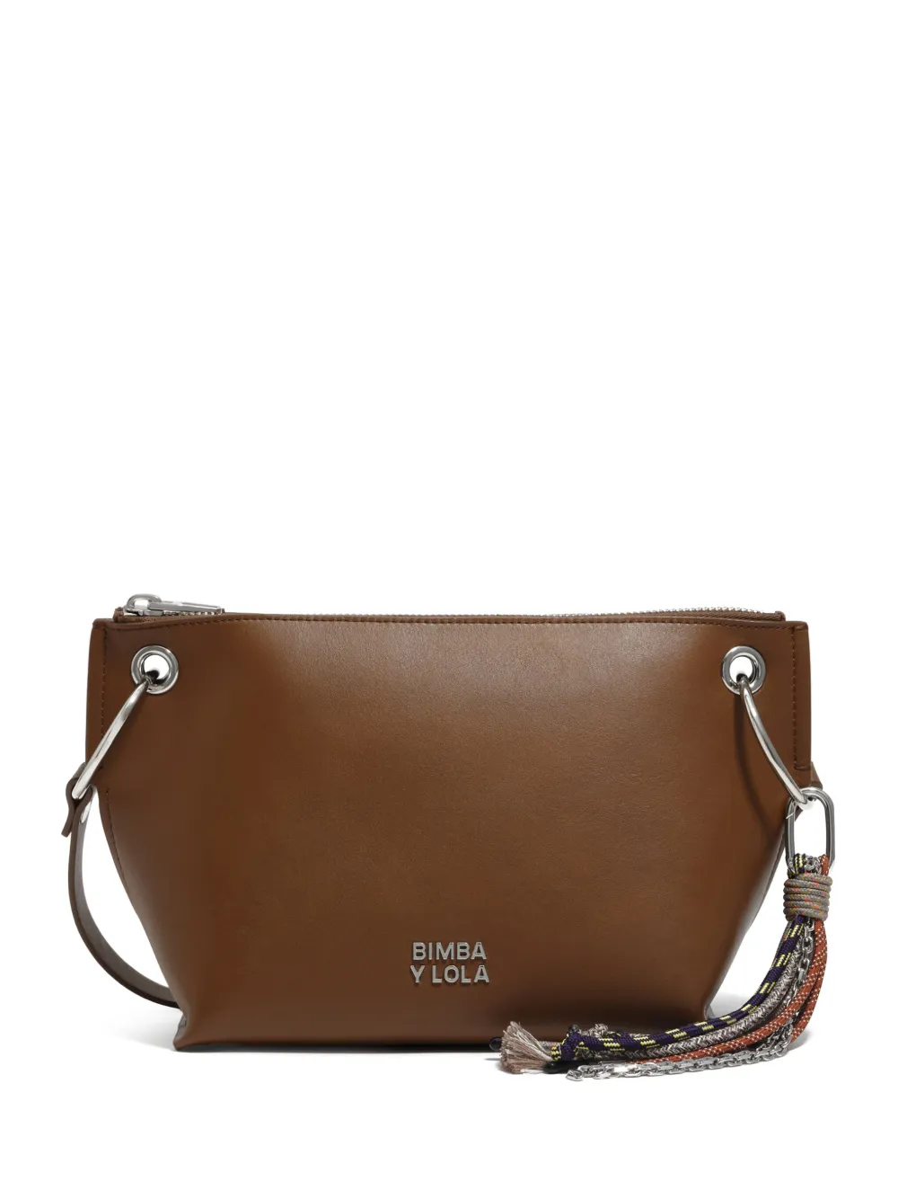 Bimba Y Lola Medium Trapezium-shape Crossbody Bag In Brown