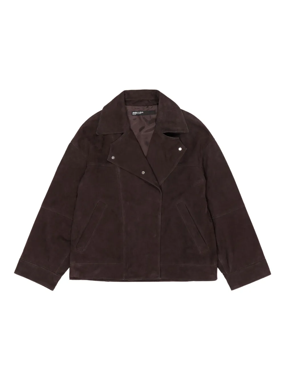 Bimba y Lola double-breasted suede jacket | Brown | Image 1