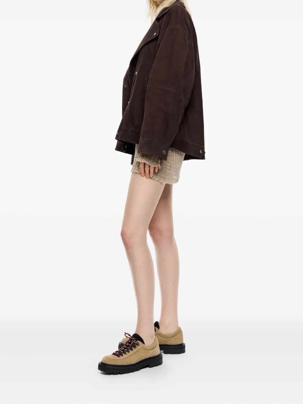 Bimba y Lola double-breasted suede jacket | Leather Jackets | Image 2