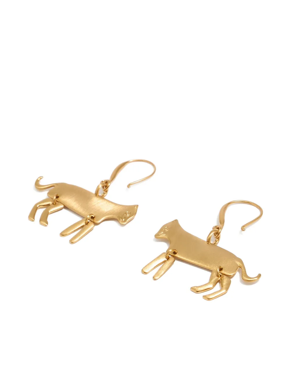 Bimba Y Lola Animal-motif Hook Earrings In Gold
