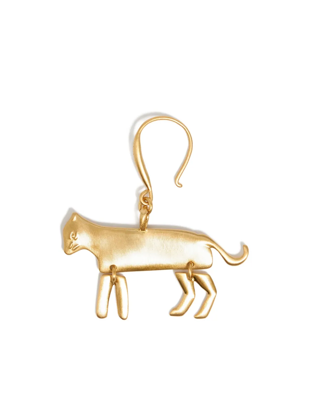 Bimba y Lola animal-motif hook earrings | Yellow | Image 1