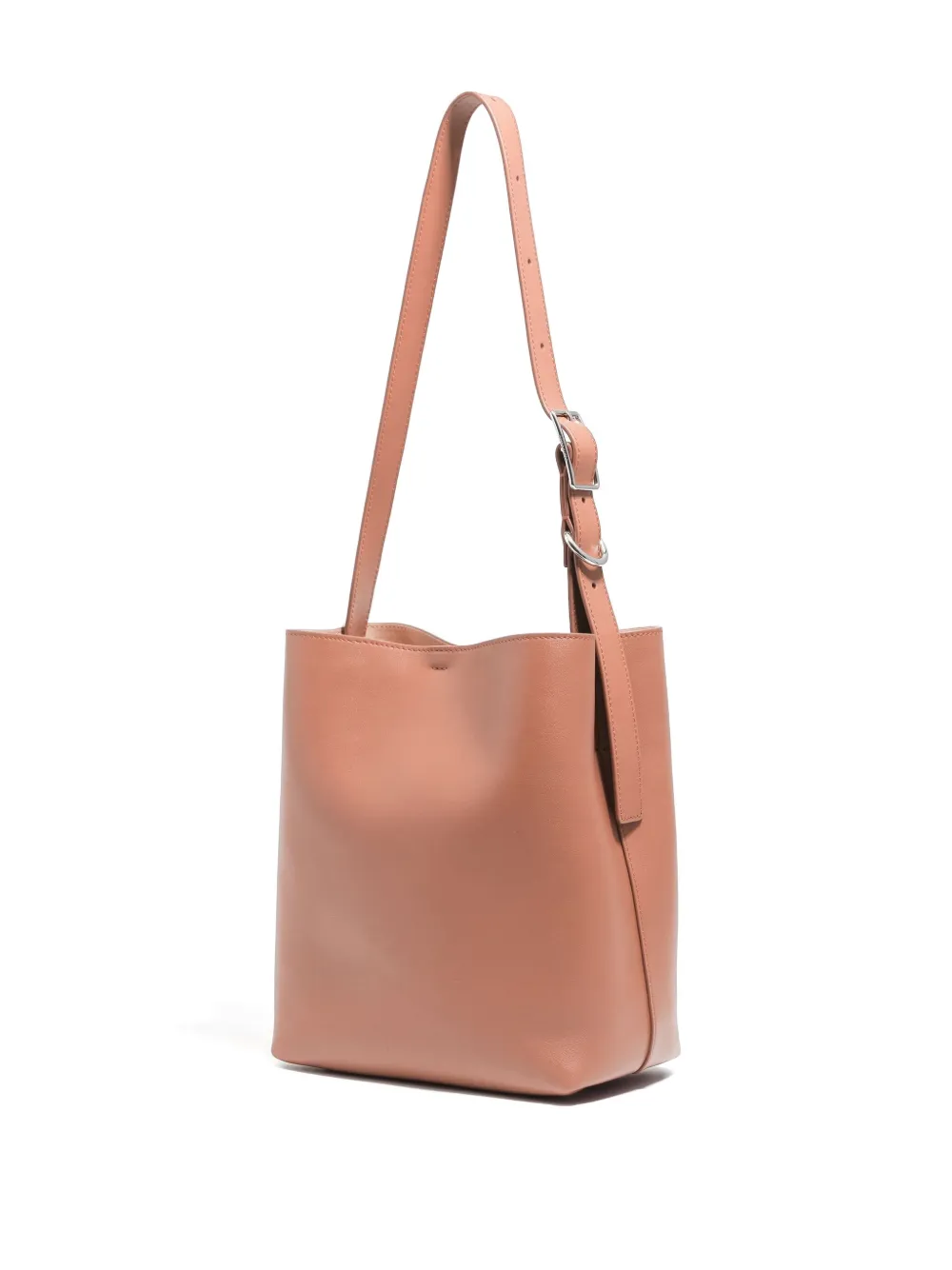 Bimba Y Lola Medium Carlino Buckle Leather Shoulder Bag In Pink