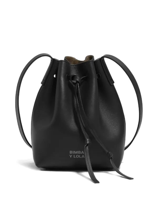 Leather Bag Bucket Bag Bimba Y Lola Bimba Y Lola Drawstring