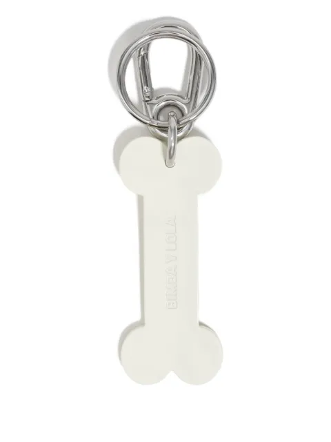 Bimba y Lola bone-shaped metal keyring