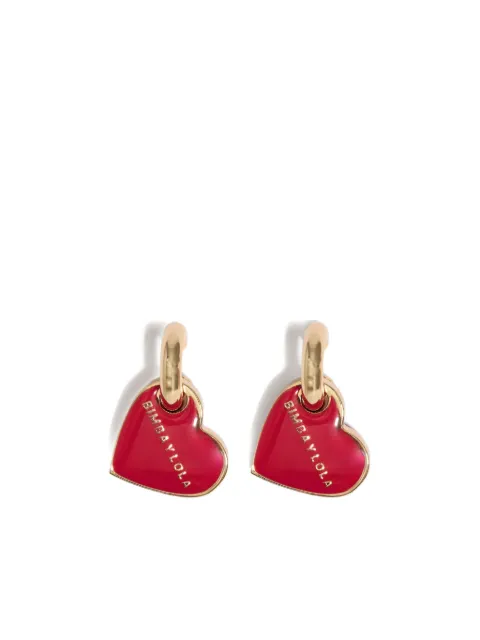 Bimba y Lola heart hoop earrings