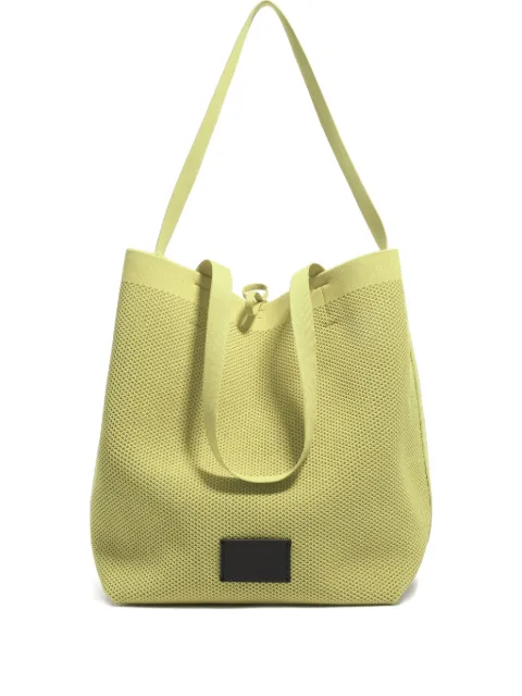 Bimba y Lola large Chihuahua knit-mesh tote bag