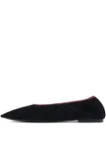 Bimba y Lola pointed-toe suede flat pumps - Black