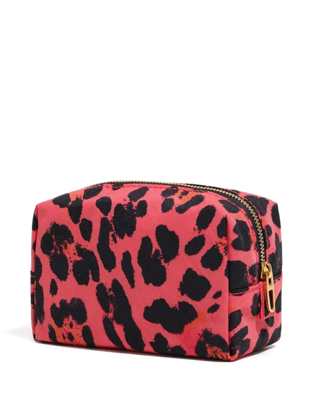 Bimba Y Lola Leopard-print Make-up Bag In Pink
