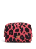 Bimba y Lola leopard-print make-up bag - Pink