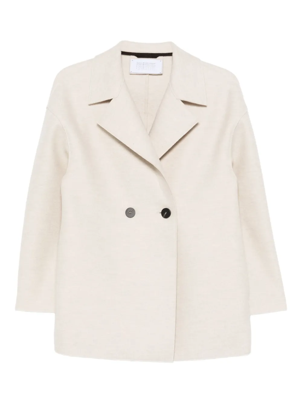 Harris Wharf London double-breasted wool coat Beige