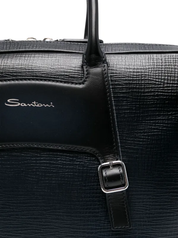 Santoni レザービジネスバッグ | ブルー | FARFETCH JP