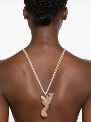 関税送料込 YVMIN ベア ブラウンパール ネックレス Necklace – YVMIN