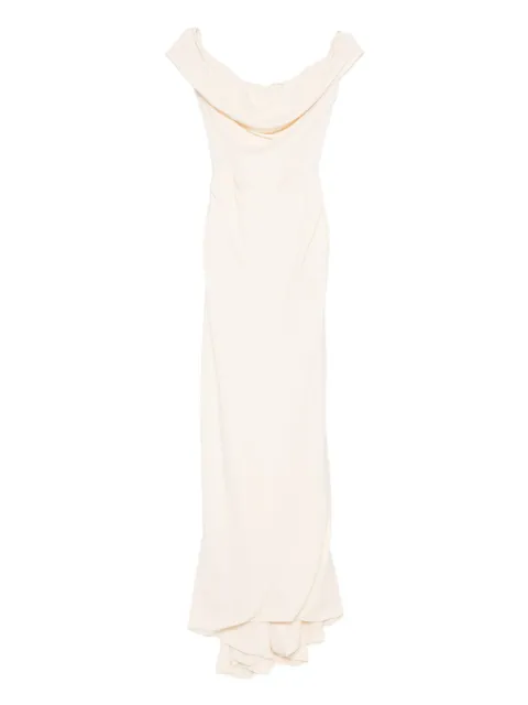 Vivienne Westwood Pre-Owned 2020 off-shoulder draped silk dress