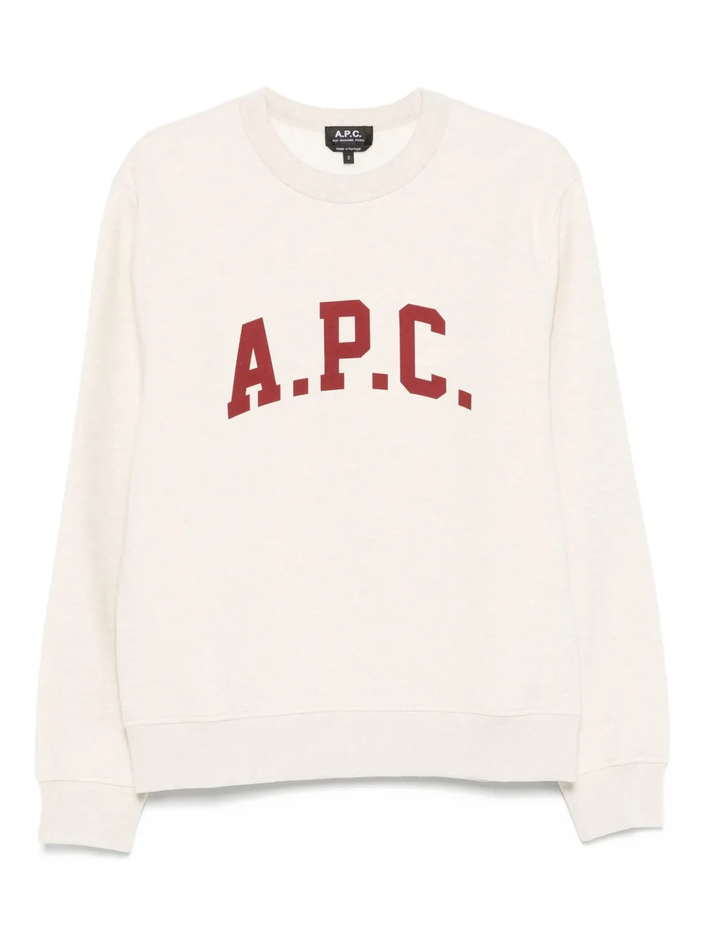 A.P.C. Sweater met logoprint Beige