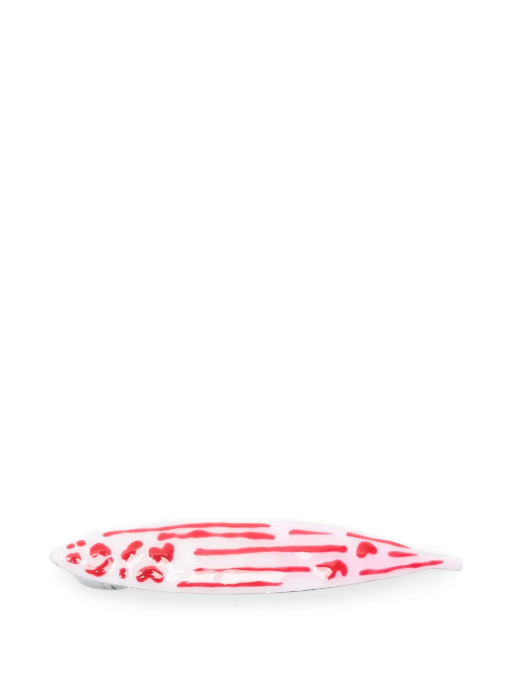 striped abstract hair clip