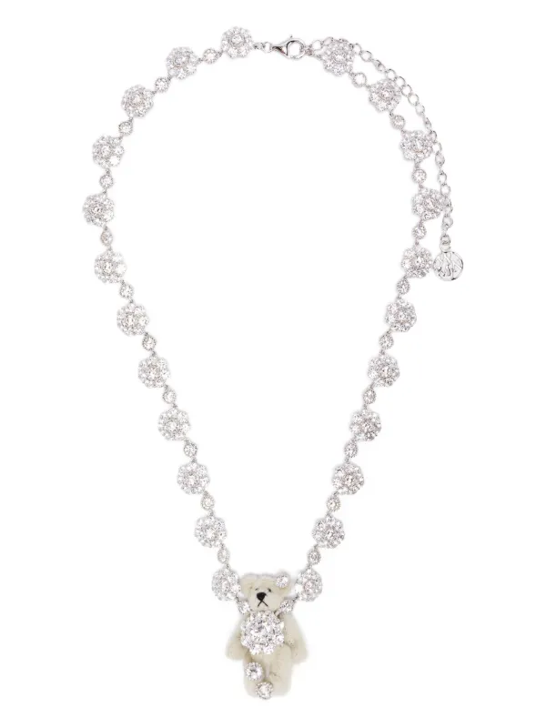 yvmin クマネックレス YVMIN テディベア ネックレス | シルバートーン | FARFETCH JP