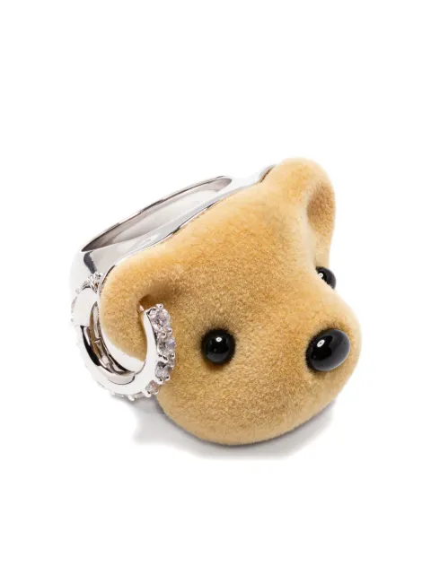 YVMIN bear-head diamond ring