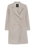 Fay double-breasted clasp coat - Neutrals
