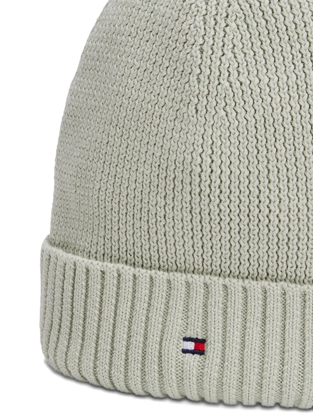 Tommy Hilfiger Junior Geribbelde muts M1C MISTY SAGE