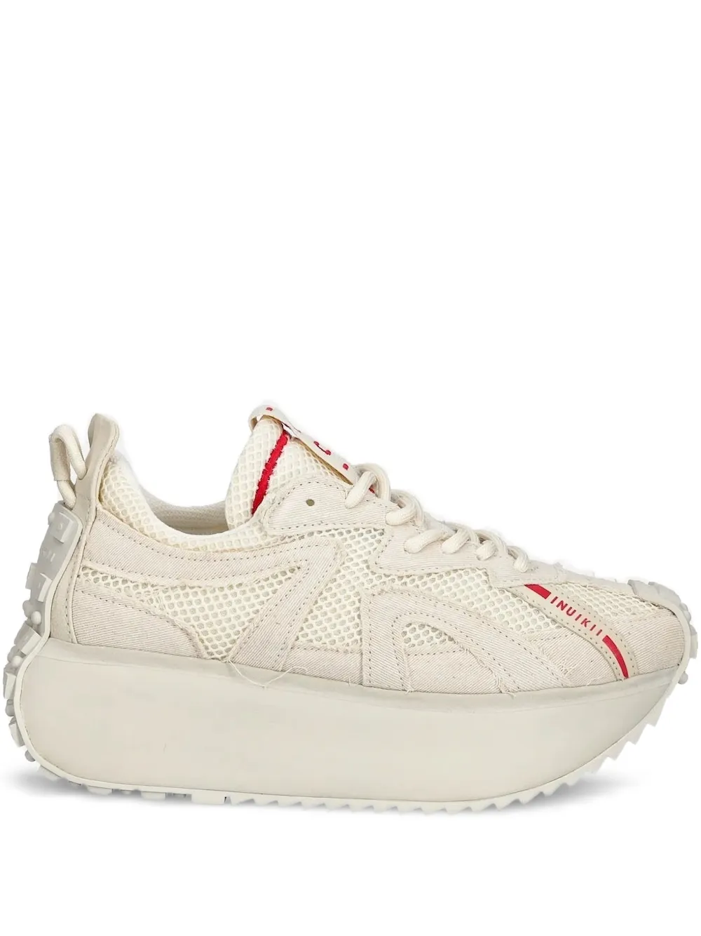 Inuikii Maribella Denim Sneakers In Neutral