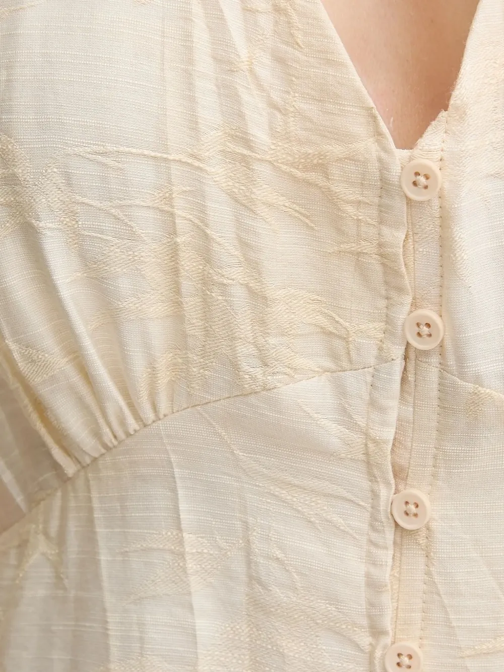 Hoss Intropia Button-front Flared Dress In White