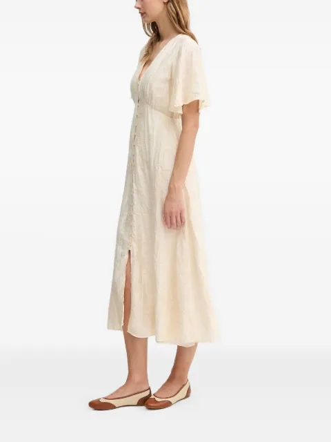 Hoss Intropia button-front flared dress
