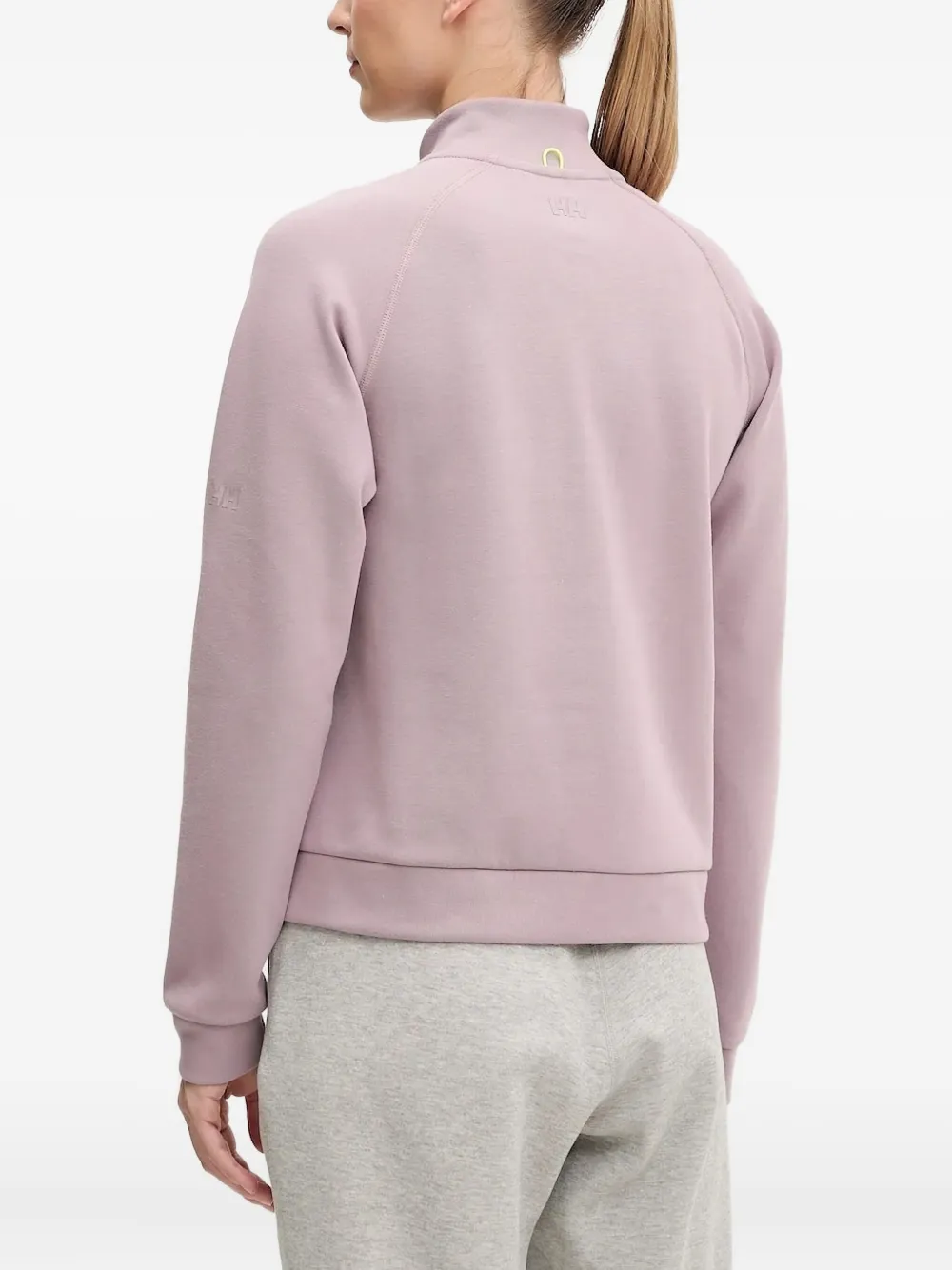 Helly Hansen half-zip kangaroo-pocket sweatshirt Roze
