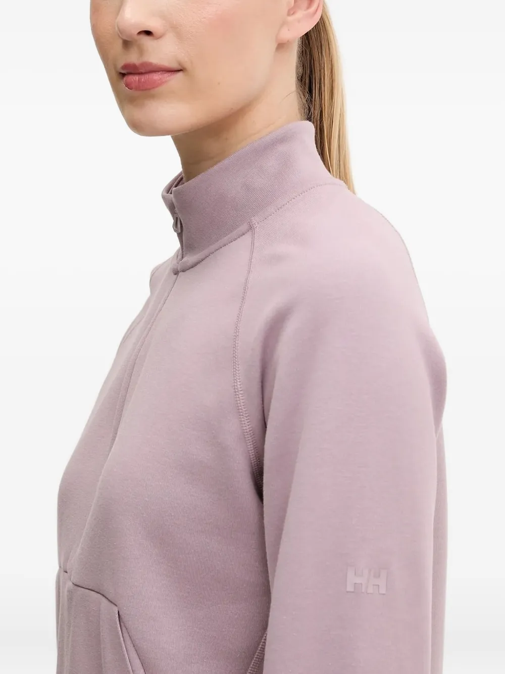 Helly Hansen half-zip kangaroo-pocket sweatshirt Roze