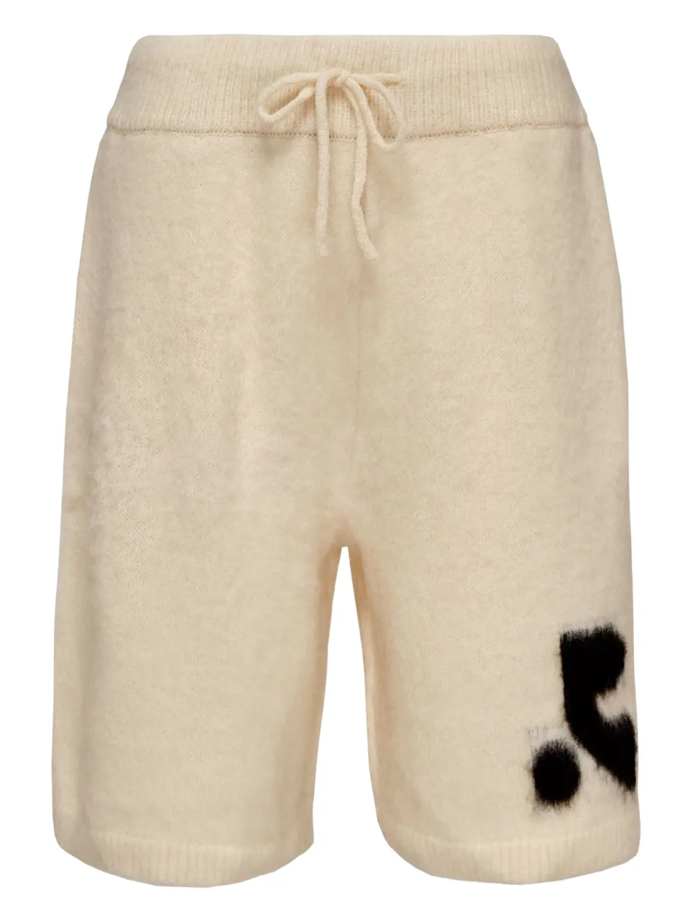 Rest&recreation Hairy Knit Shorts In Neutral