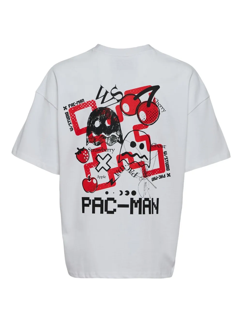 W/STUDIO Sketch T-shirt met grafische print - Wit