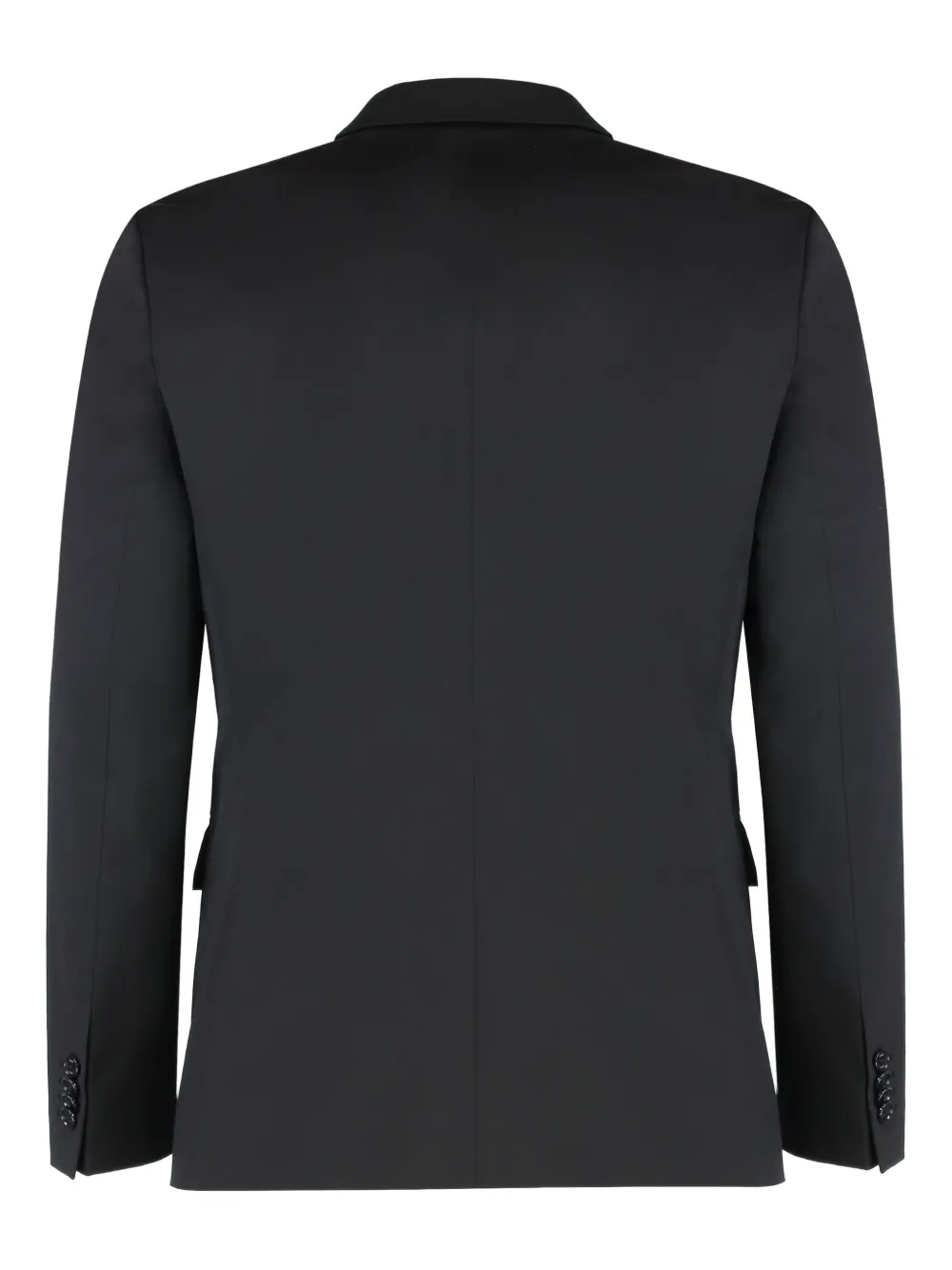 BOSS Houston double-breasted flap-pocket blazer Zwart
