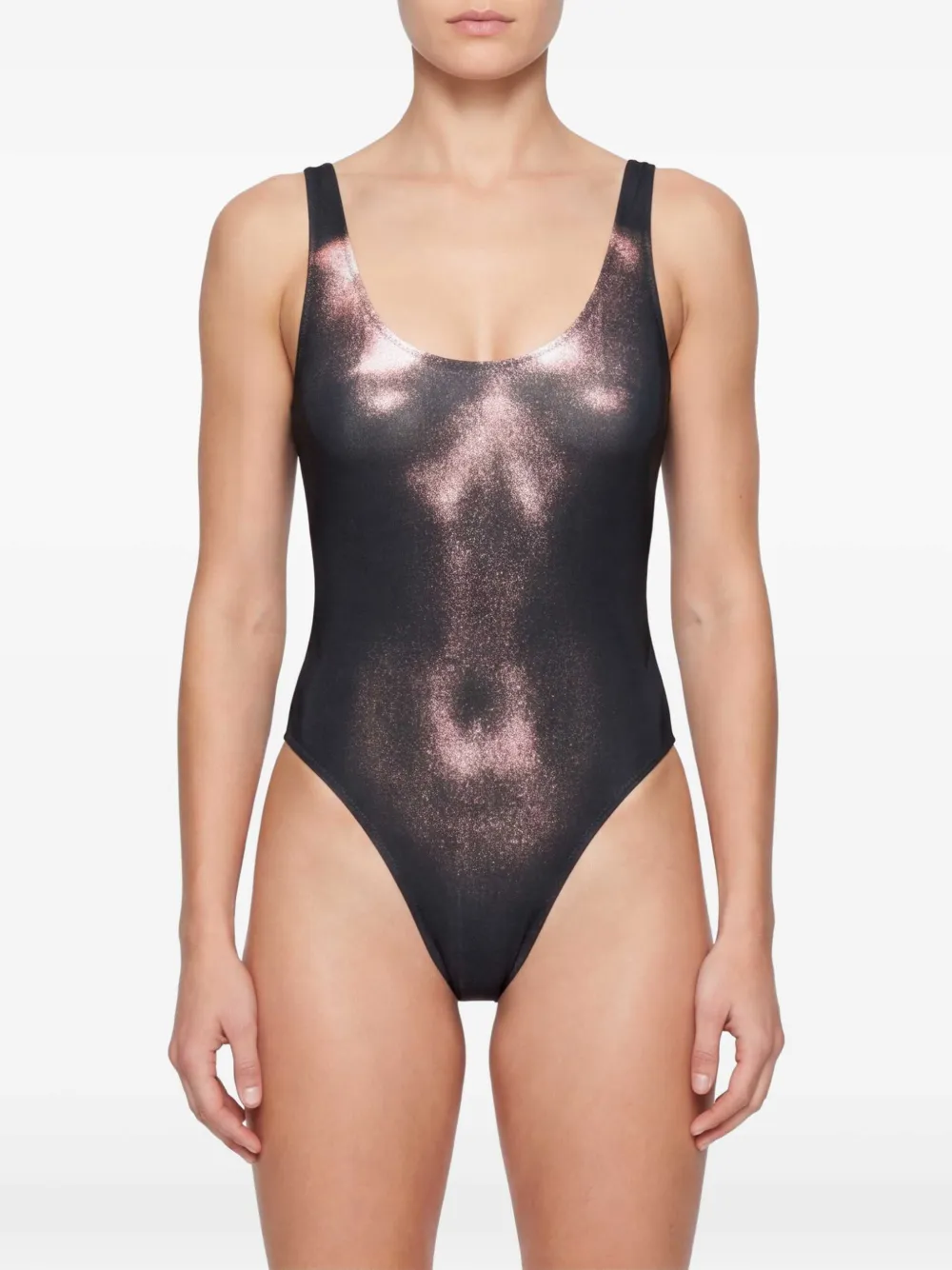 Jean Paul Gaultier Badpak met logoprint Zwart