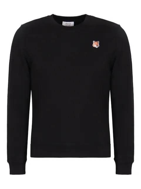 Maison Kitsuné Fox Head-appliqué crew-neck sweatshirt