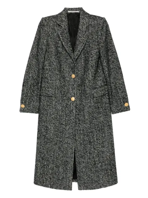 Tagliatore herringbone button-detail  coat