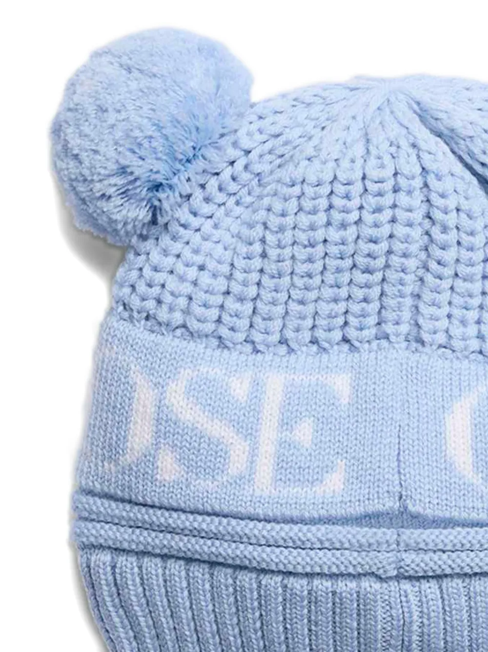 Canada Goose Kids Double Pom knit hat - Blauw