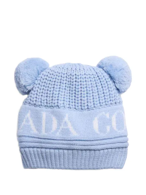 Canada Goose Kids Double Pom knit hat