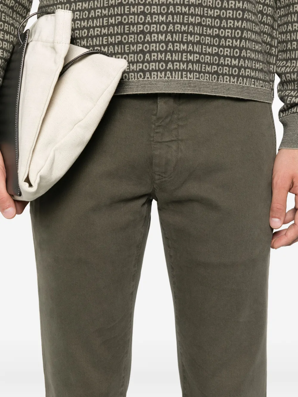 Jacob Cohën welt-pocket trousers Groen