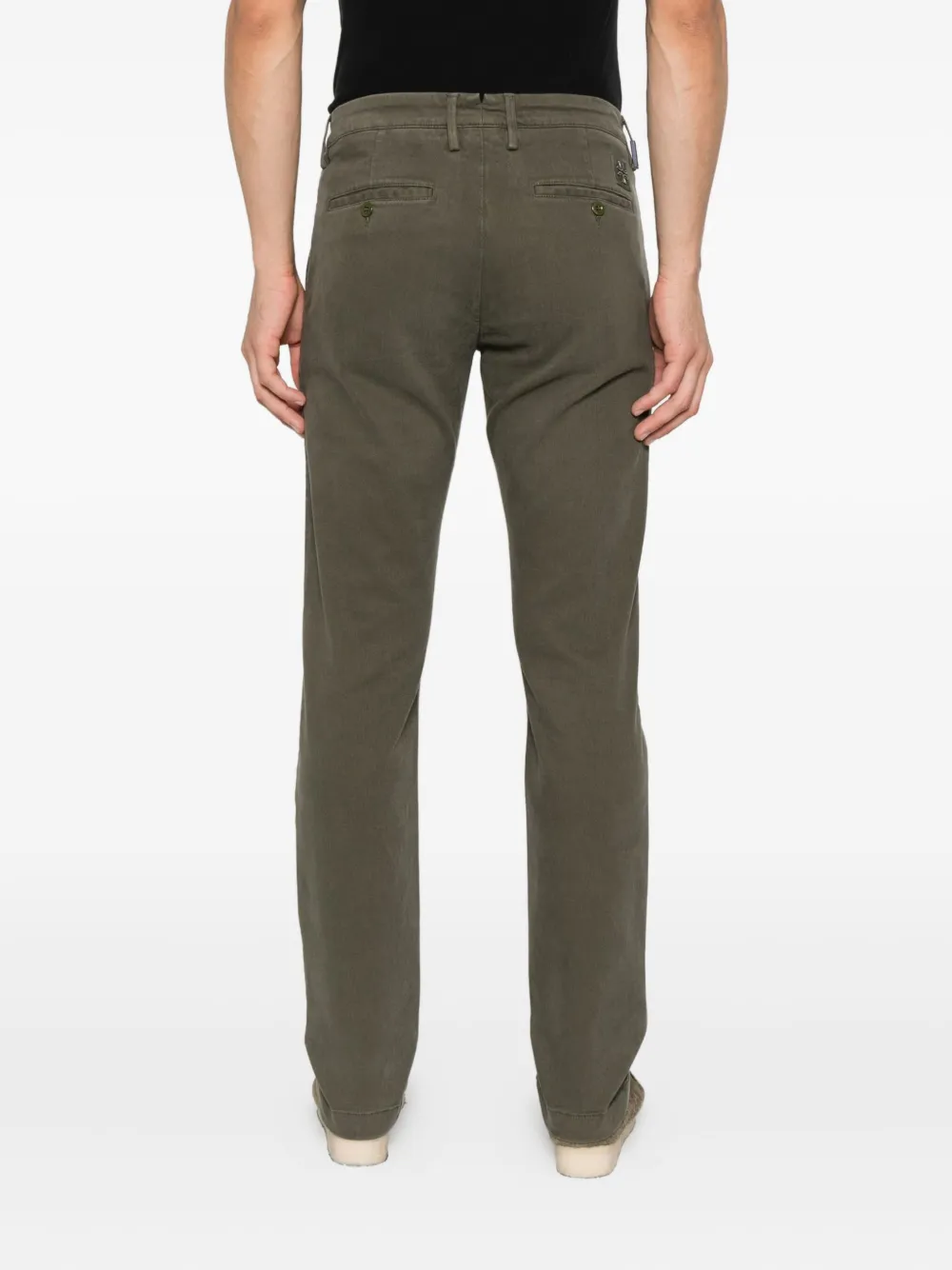 Jacob Cohën welt-pocket trousers Groen