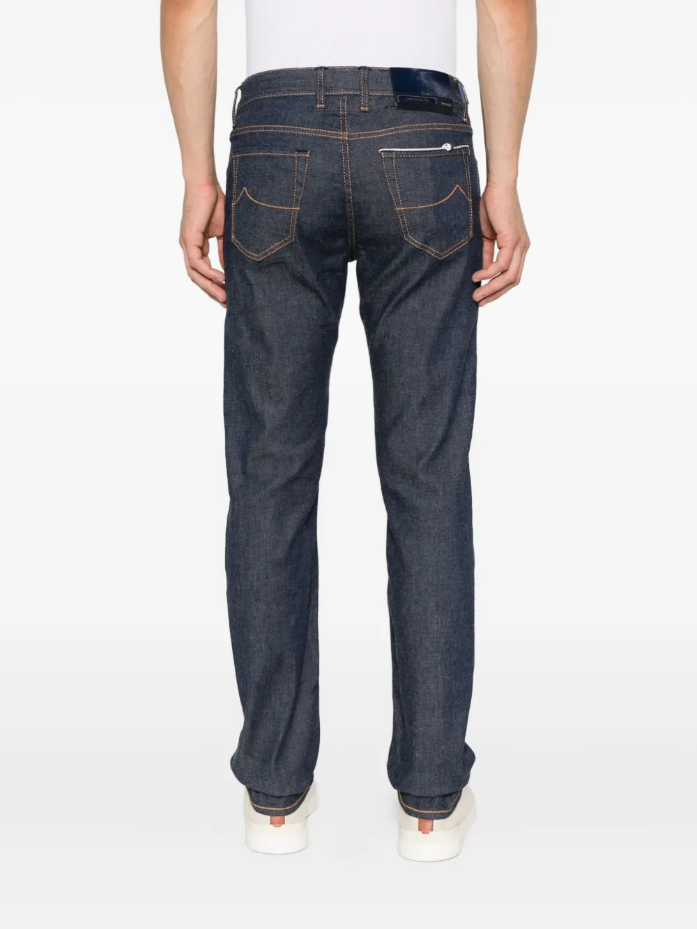 Jacob Cohën contrast-stitch jeans Blauw