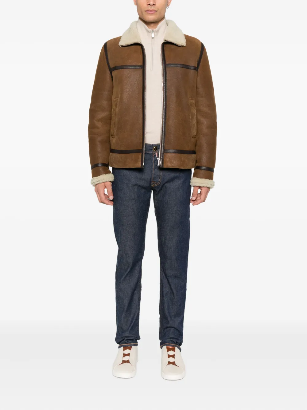Jacob Cohën Jeans met contrasterende stiksels - Blauw