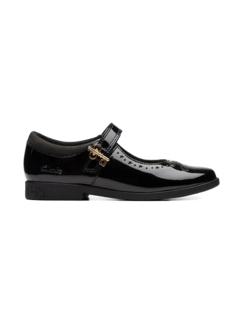 Clarks Kids leather ballet flats 